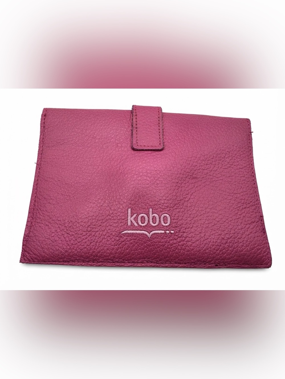 Roots Canada Pink Genuine Leather Kobo eReader Case Sleeve Cover 7x5"